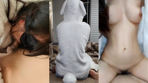 清纯兔耳睡衣妹子没想到在床上那么骚 上次没被艹爽这次又来找我 上集