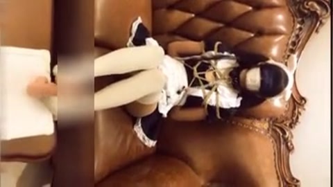 SM调教双马尾尤物