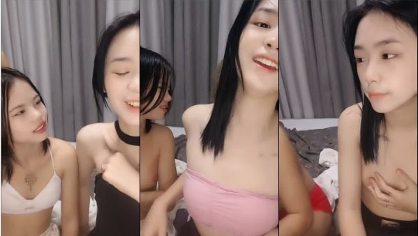 南宁表妹-18岁梦涵❤️：凌晨接近早上5点的一场，梦涵大姨妈来了不给操，只能靠小P孩他们表演了，奋力内射