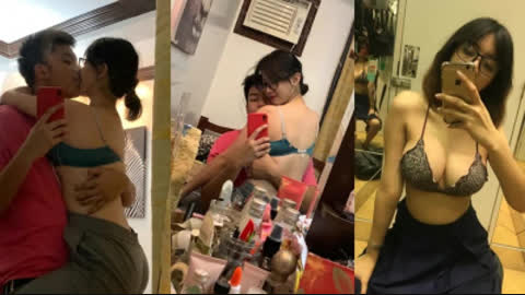 眼镜大奶妹完美身材