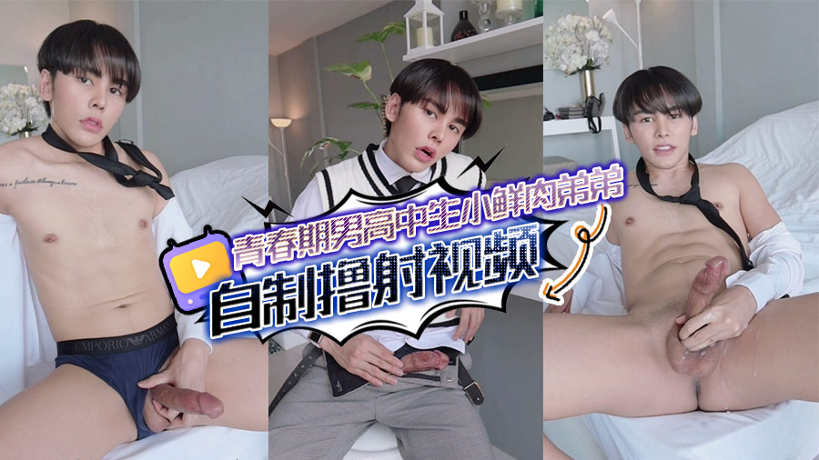 青春期男高中生小鲜肉弟弟自制撸射视频