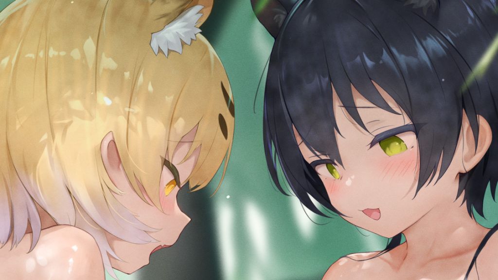 [みこさけ(mikosake)]ヒョウ、クロヒョウフルアニメーション75秒、ループ動画(音声付き 高画質)