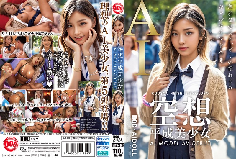 DAL-010 幻想平成美少女 AI 模型 AV 出道